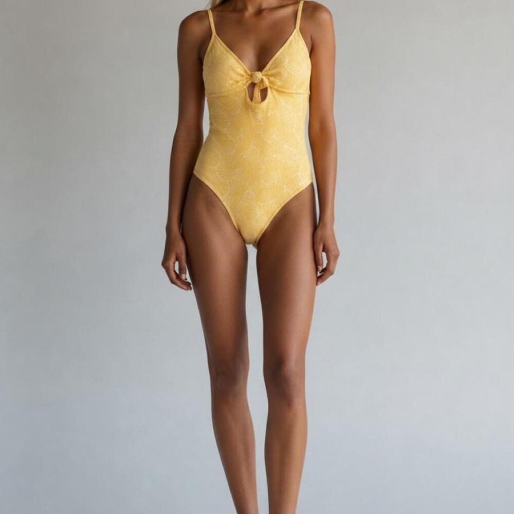 Nwt yellow one piece swimsuit